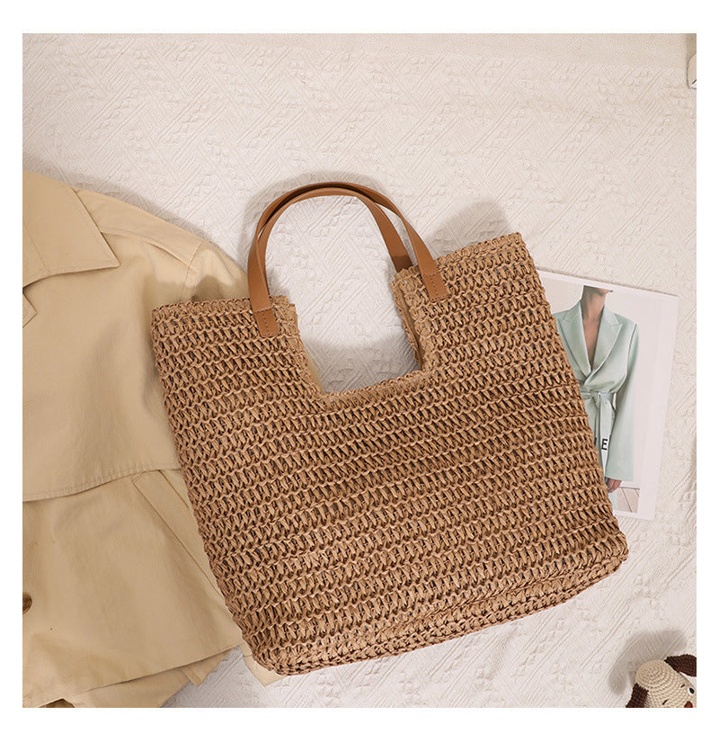 New One-shoulder Straw Simple Large Capacity Beach Bag