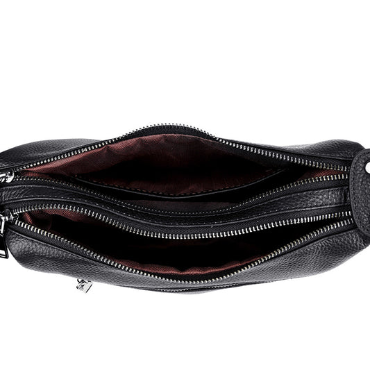 Milled Top Layer Cowhide Women's Shoulder Simple Crossbody
