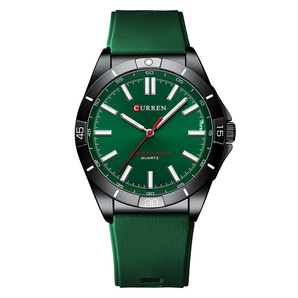Simple Unisex Round Silicone-band Couples Watch Waterproof