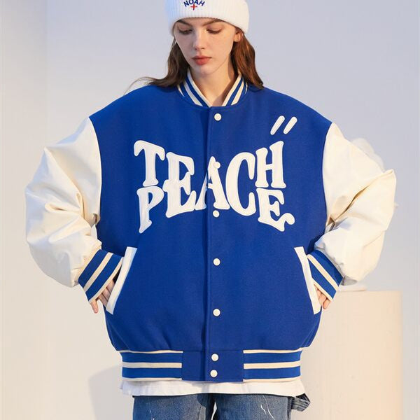 Women's New Loose Sweater Casual Baseball Jacket