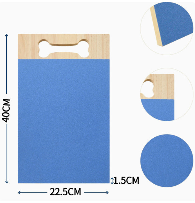 Creative Pet Supplies Dog Wooden Square Sandpaper Nail Scratch Board