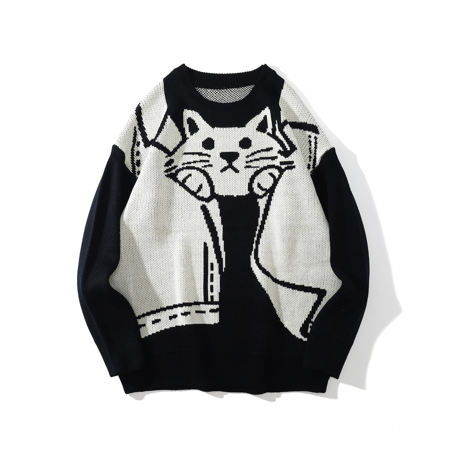 Neutral Kitten Fun Niche Sweater