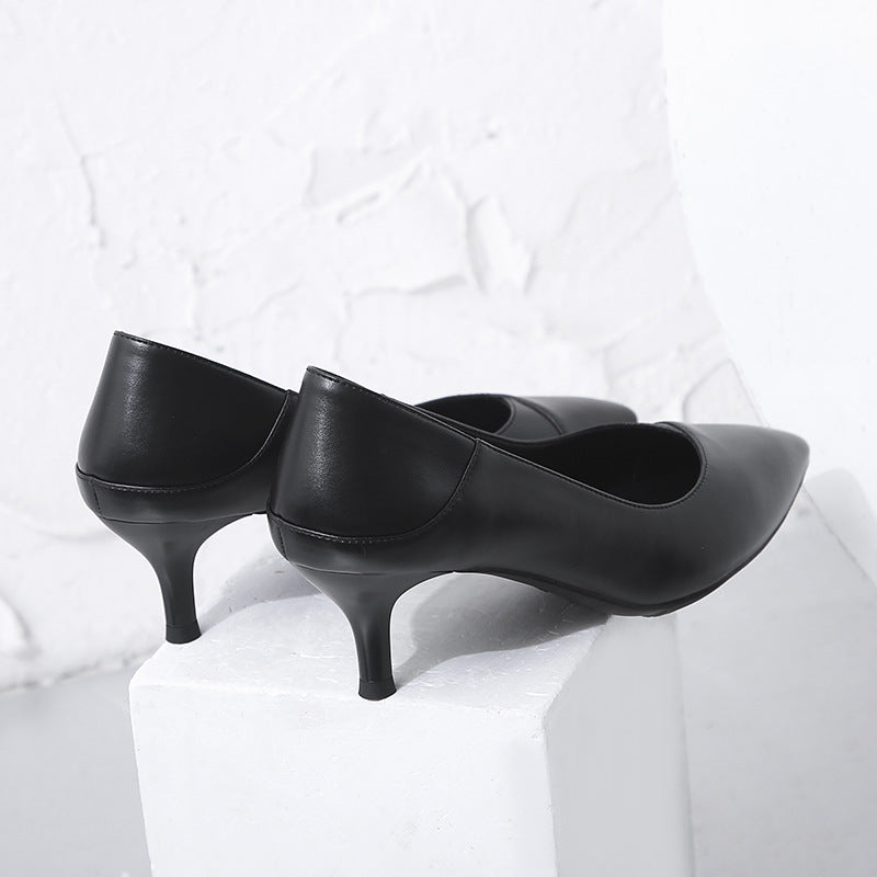 Women's Fashion Personality Leather High Heels