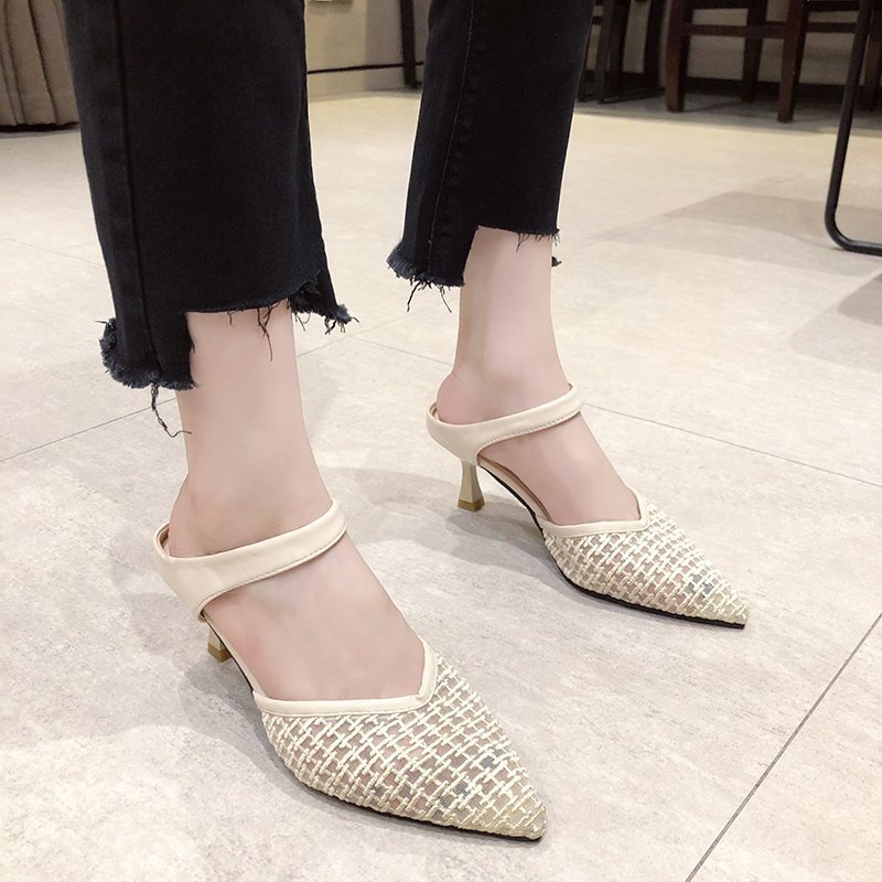 Large Size Sandals Fashionable Temperament Stiletto Pointed Toe
