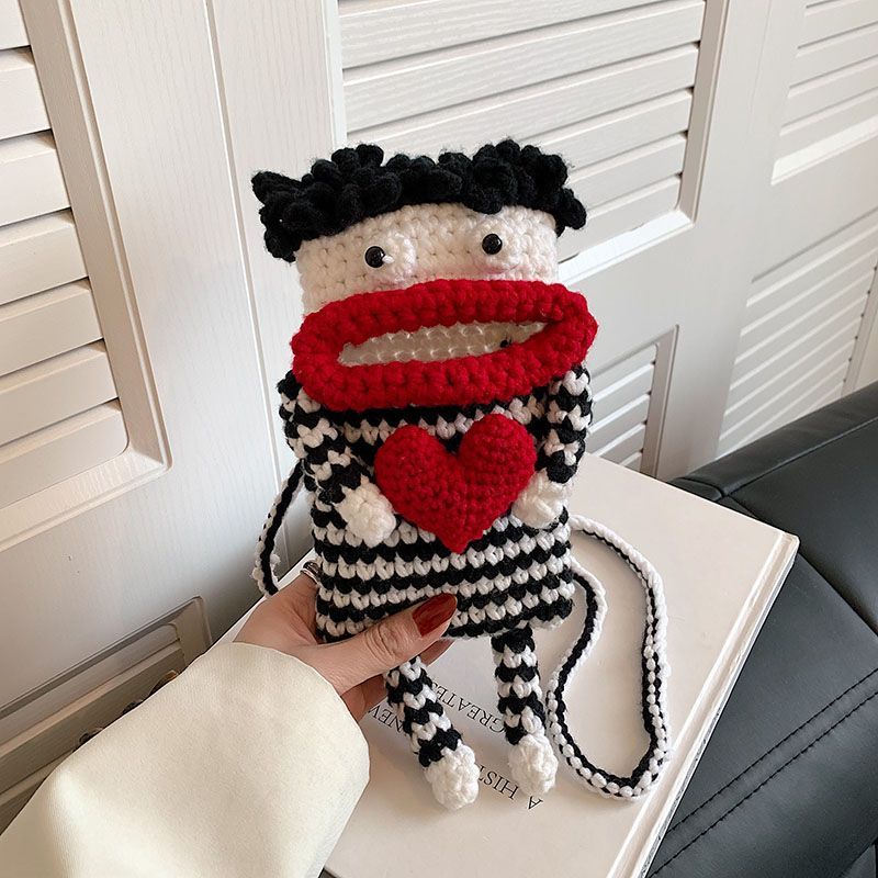 Sausage Mouth Phone Bag Knitting Yarn