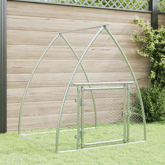 Chicken Cage Silver 100x Galvanized Chicken Cage Silver