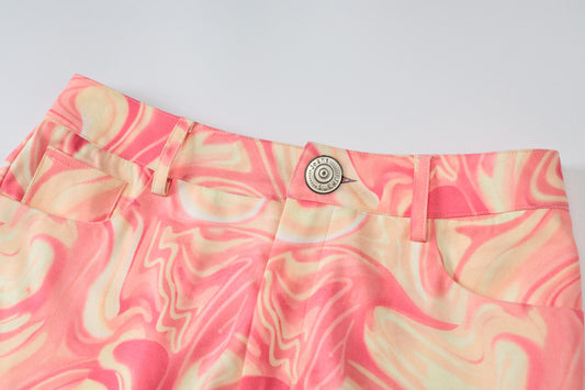 Women's Fashion Printed Loose Casual Flare Pants