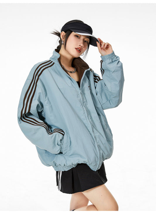 Women's Double-sided Cardigan Jacket Loose Leisure Sports Jacket