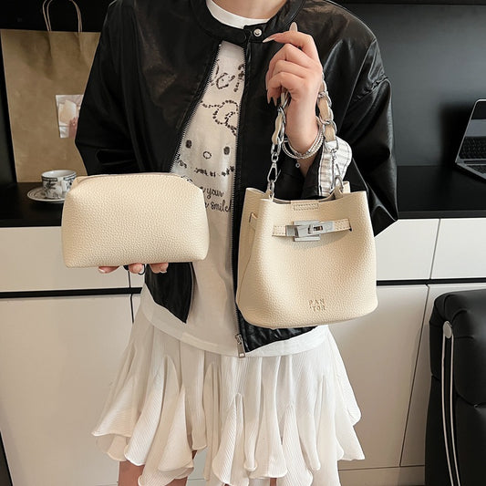 Skuldertaske Retro Blødt PU Læder Fritids Spandtaske
