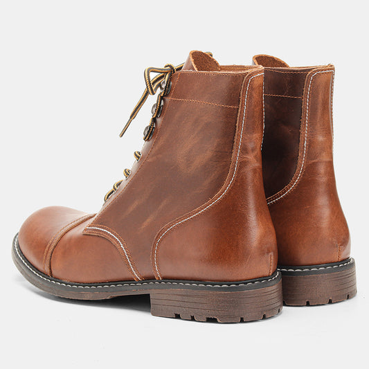 European And American Popular High-top Rubbing Ankle Boots
