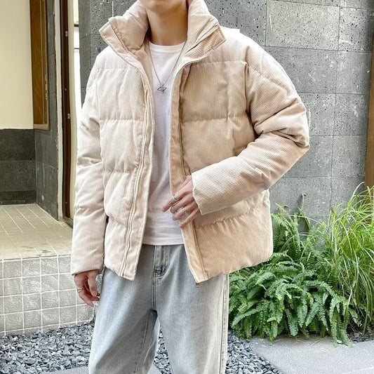 Mens Stylish Warm Cotton-padded Jacket For Sports And Casual Wear Trendy And Cool
