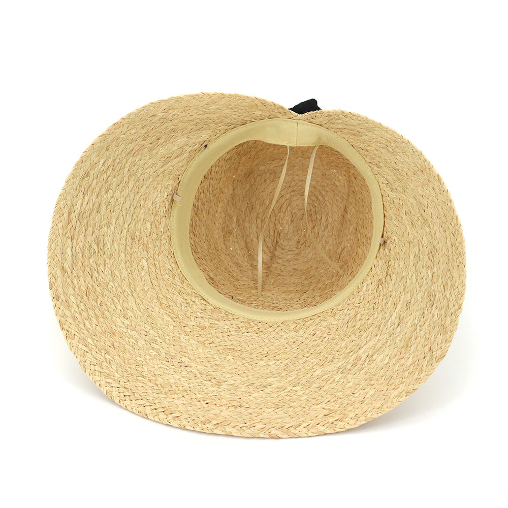 Sunshade Raffia Handmade Crochet Fisherman Straw Hat