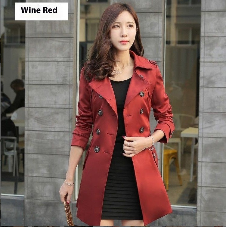 Damemode Trenchcoat Mellemlang frakke