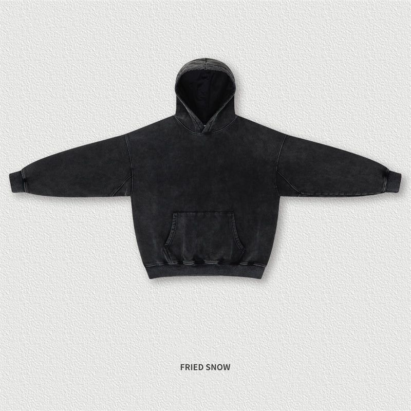 Old Plush Hoodie Washed In Autumn And Winter