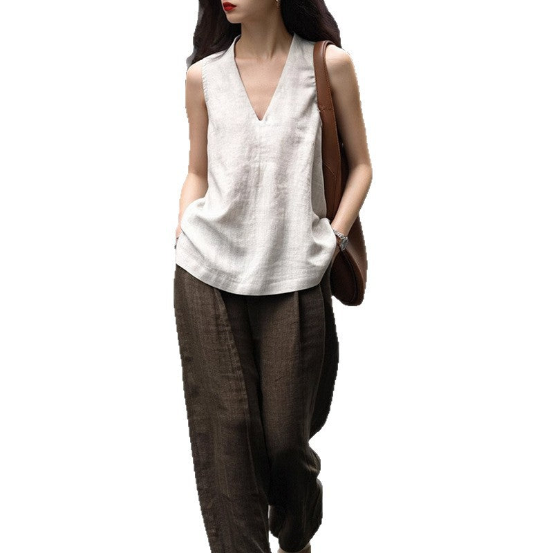 Halterneck Vest Women's Summer Vacation Spaghetti Straps Top Shirt