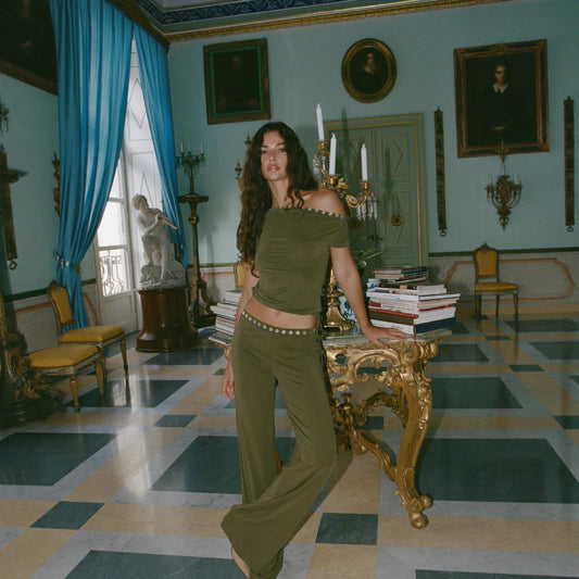 Women's Fashionable Winter Solid-Colored Casual Set