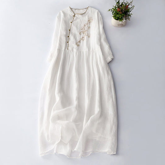 Women's Retro Three-Quarter Sleeve Dress