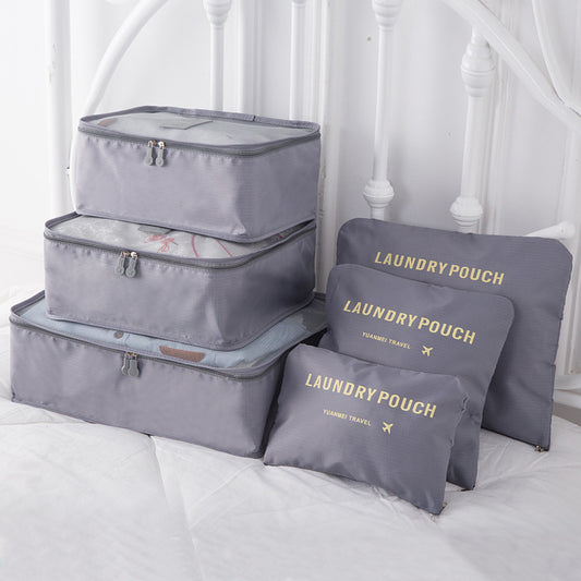New Korean Clothes Underwear Finishing Storage Bag Multi-function Travel Storage Bag 6-piece Set Custom Six-piece Set