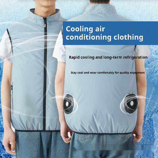 Summer Cooling Jacket Outdoor Cooling Fan Vest