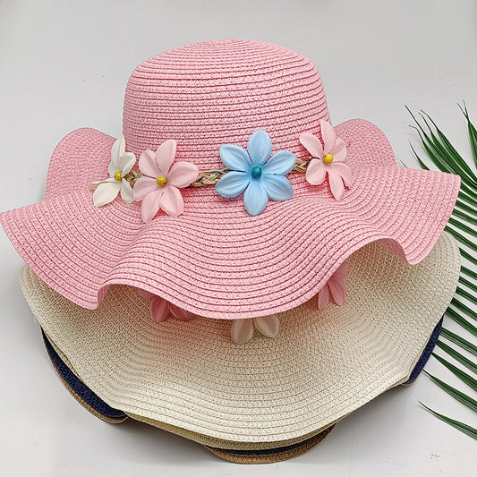 Ladies Outdoor Sun Hat Straw Hat Seaside Sun Protection