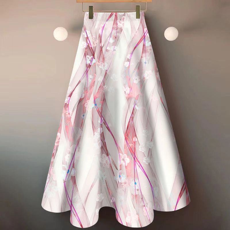 National Style Floral Skirt New Elegant Cover