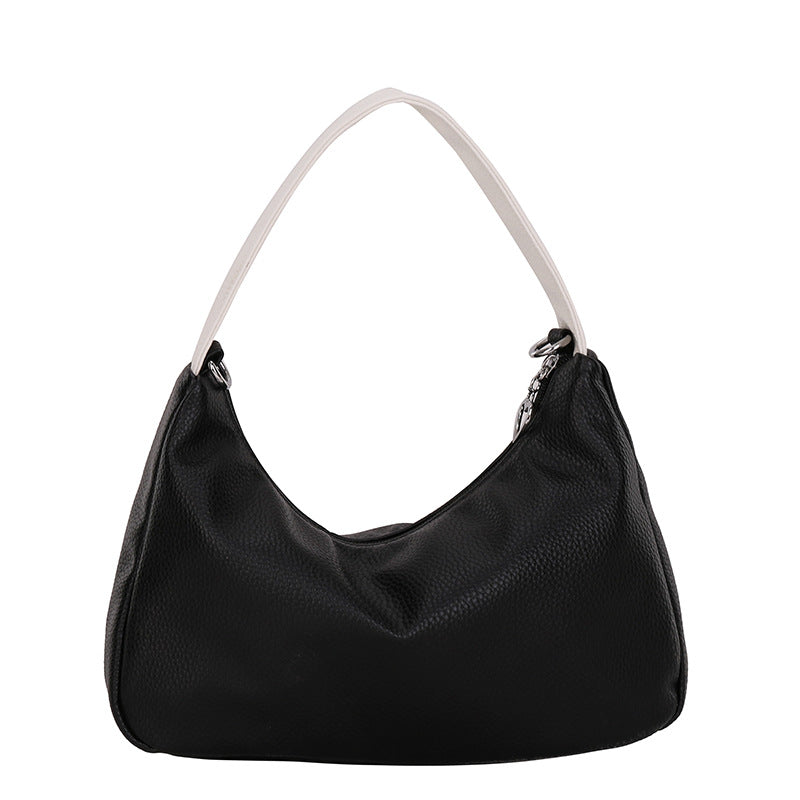 Simple Candy Color One Shoulder Underarm Bag Crescent