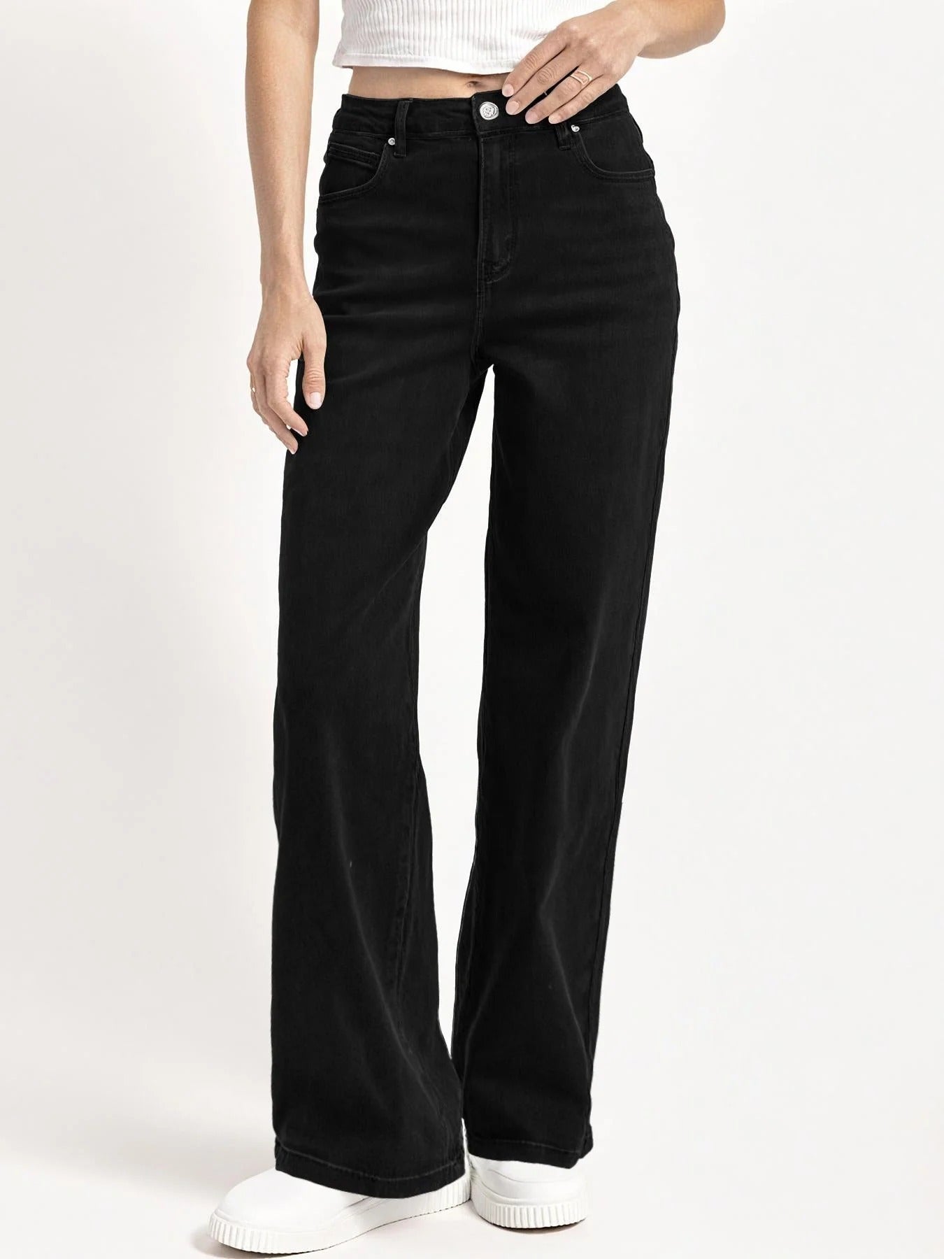 European And American Style Women Jeans Fashion Simple Straight Loose