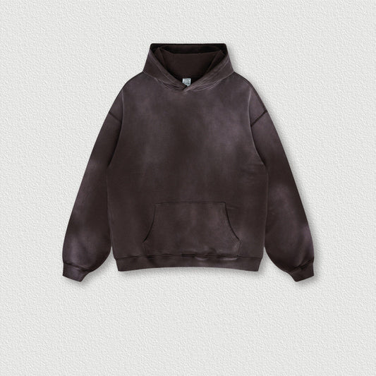 AutumnWinter American Vintage Sprayed Bayonet Washed Hooded Sweatshirt