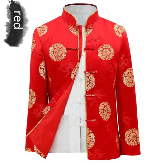Couple Tang Suit Men's Middle-aged And Elderly Jacket