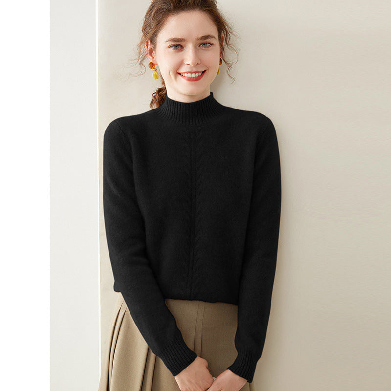 Cashmere Knitted Bottoming Shirt