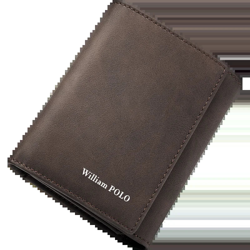 Wallet Men'S Short Multi-Functional Wallet Driver'S License Youth Coin Wallet Card Bag Casual Blue