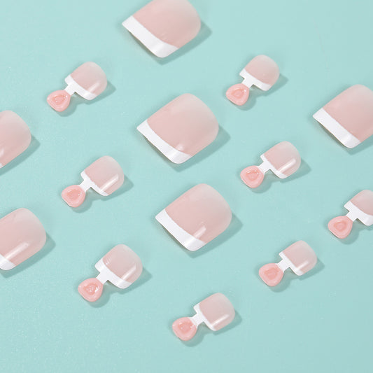 Summer French Nail Simple Wearable