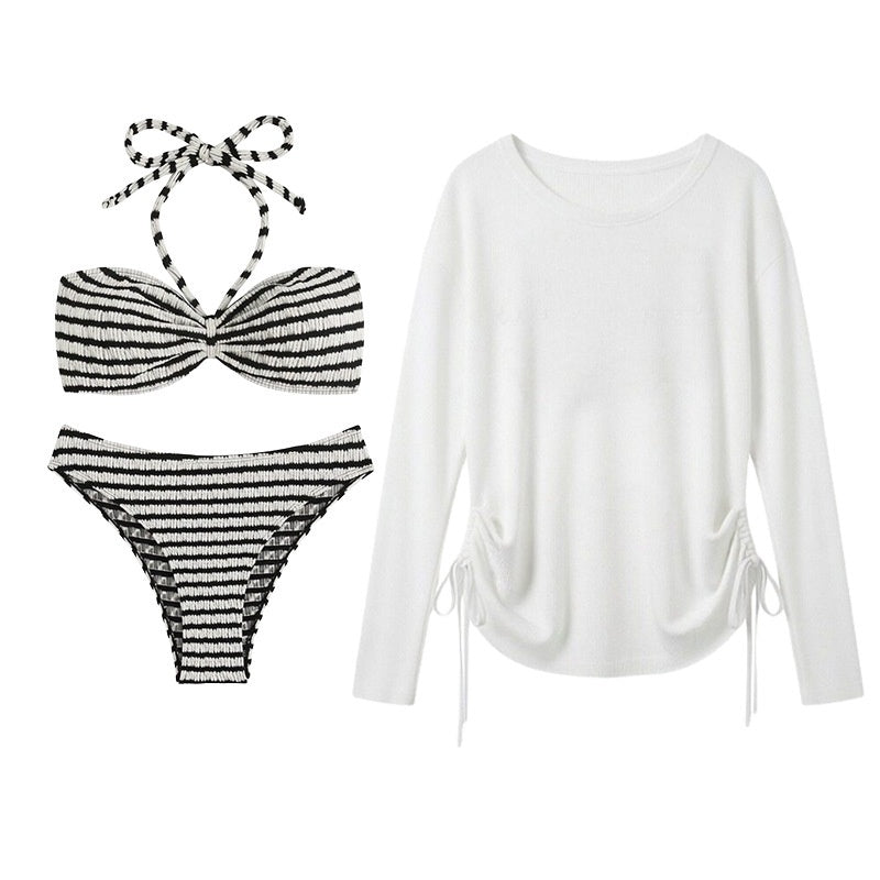 Women's Bikini Loose Cover-Up Two-Piece Swimsuit Set