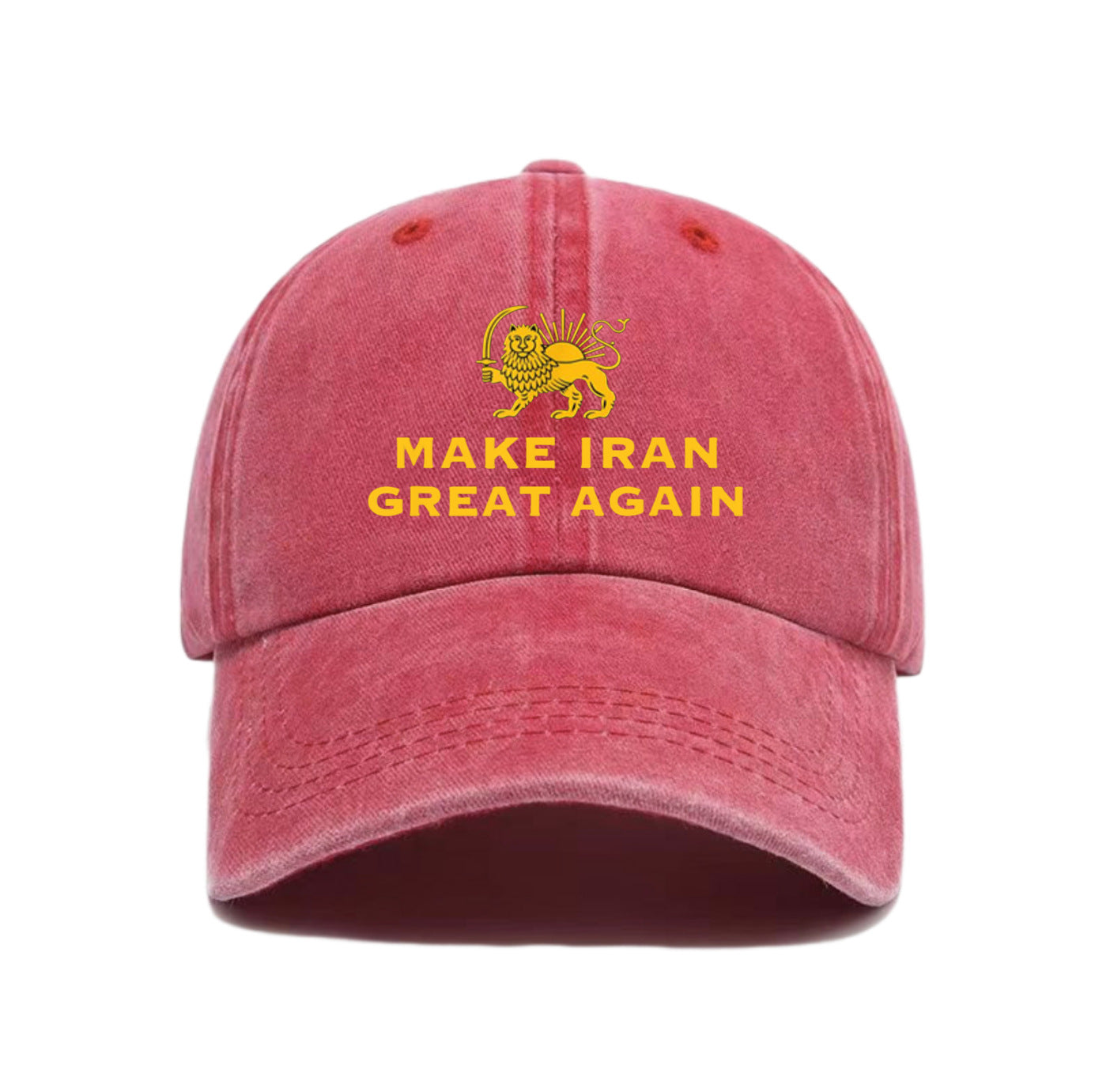 Washable Baseball Cap With A Curved Brimperfect For Spring And Summer Outdoor Sun Protection