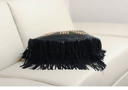 Rivet Shoulder Messenger Bag Portable Multifunctional Lady Bag