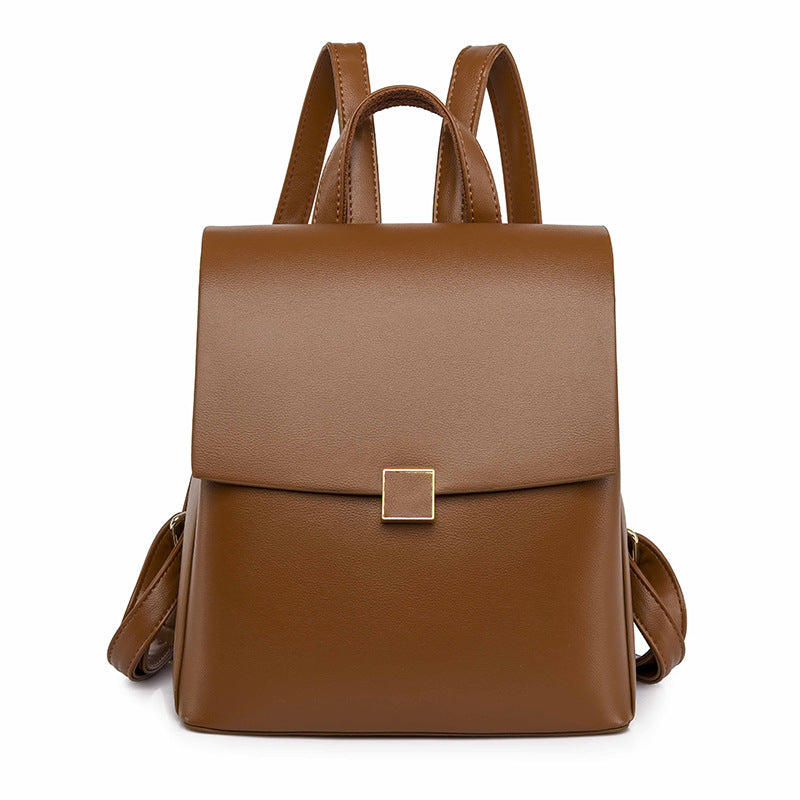Soft Leather All-match Student Fashion Travel Bag