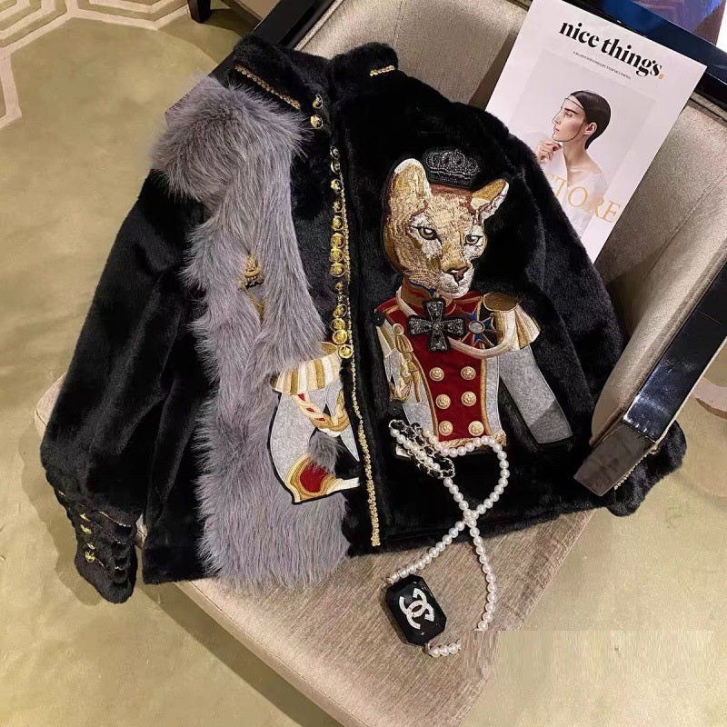 New Women's Autumn And Winter Young Mink Velvet Jacket And Fur