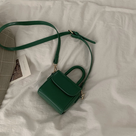 Mini Retro Mode Bærbar Lille Firkantet Taske, Matcher Alt, Crossbody