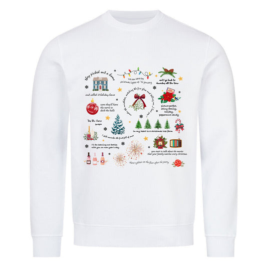 Fleece sweatshirt med bogstavprint, casual langærmet