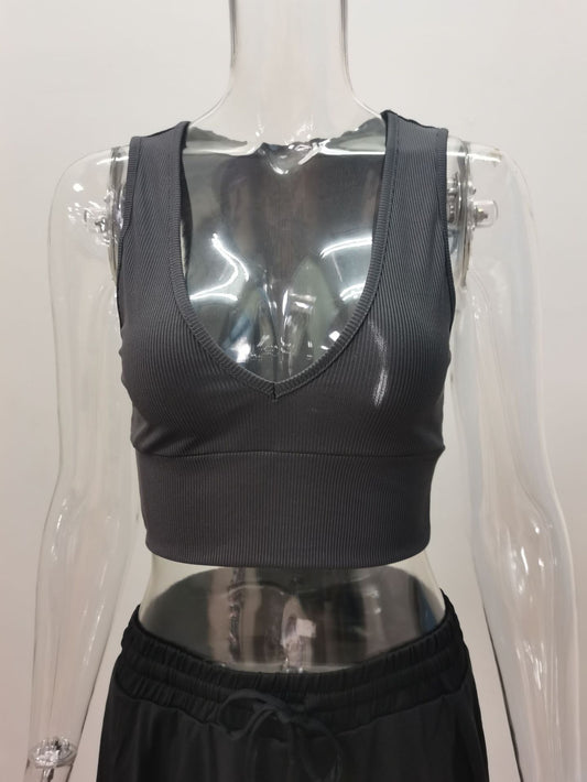 Women's Deep V-neck Small Vest Sling Top