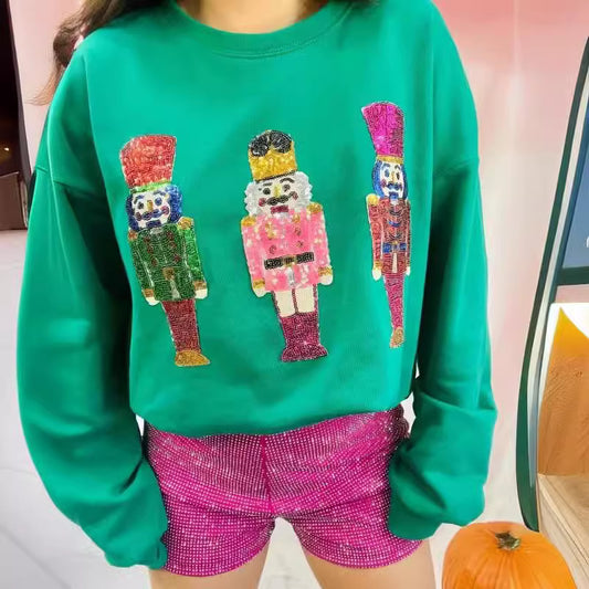 Dame Casual All-matching Printet Efterårs- Og Vinter Rundhalset Sweater