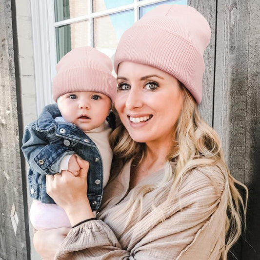 Children Adult Autumn And Winter Knitted Hat Parent-child Style