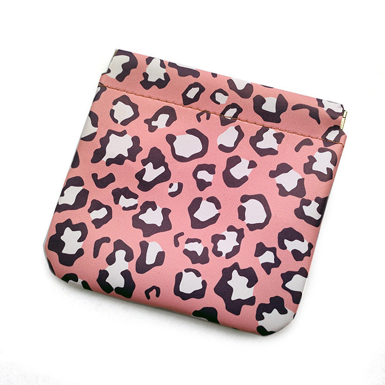Ins Super Popular Portable Leather Mini Cosmetic Bag