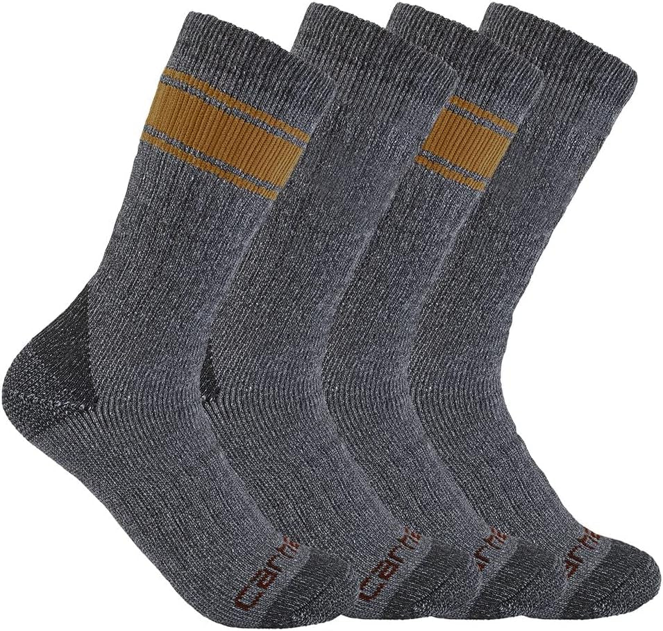 Men'S Heavyweight Crew Sock 4 Pack