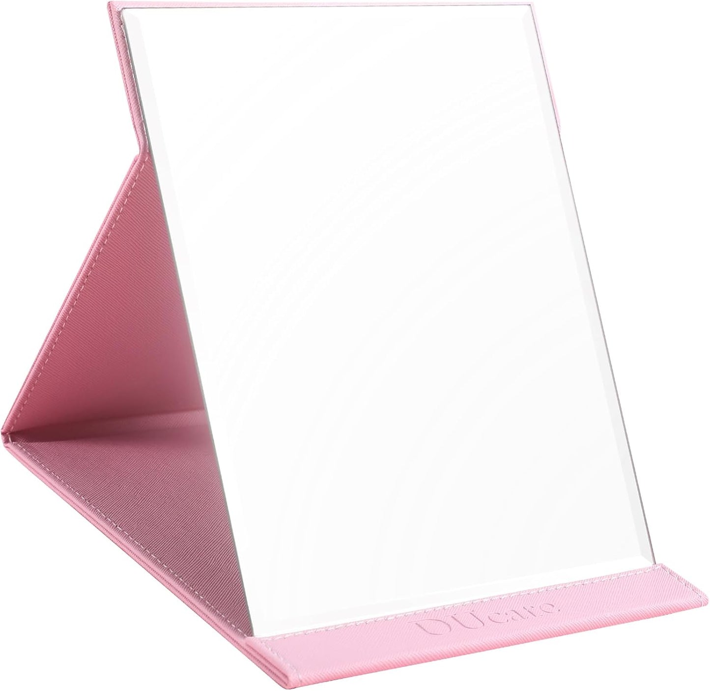 Ducare Espejo De Maquillaje De Escritorio (20 X 15 Cm),Espejo Plegable Espejo De Viaje Espejo De Mano Con Soporte,Para Viajar, Fácil De Llevar,Para Maquillaje, Afeitado Y Cuidado Facial