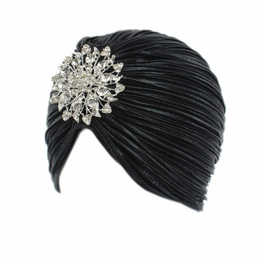 Noble Golden Pleated Indian Hat Tam-o'-shanter
