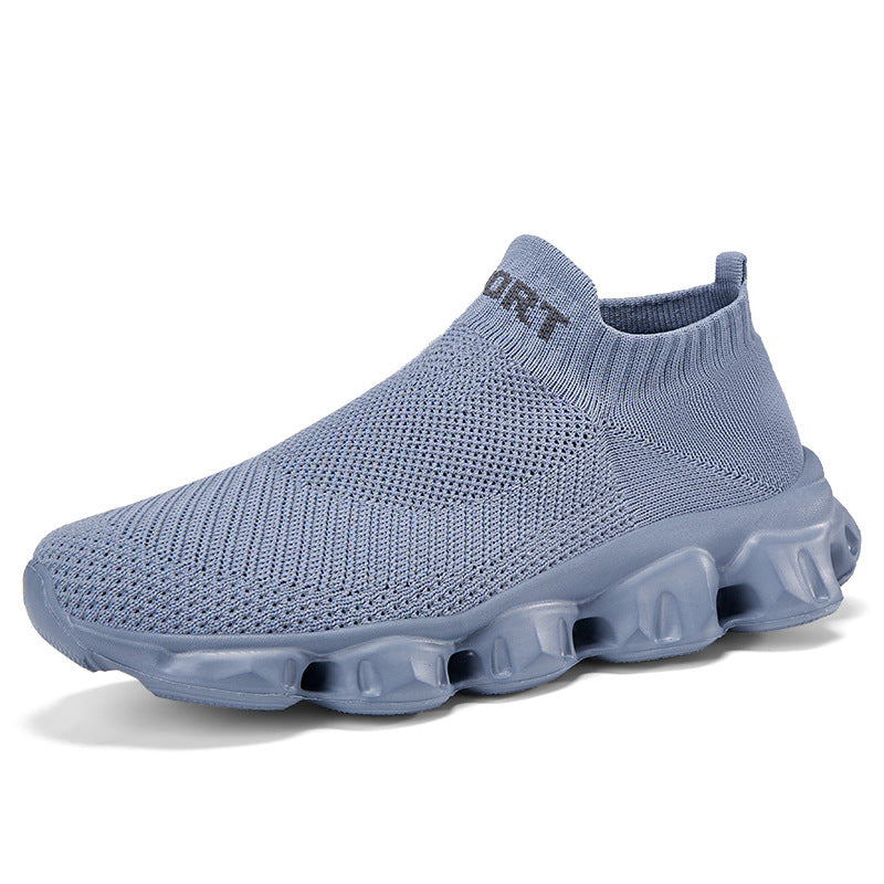Fly-knit Socks Shoes Soft Bottom Slip On Lovers Shoes