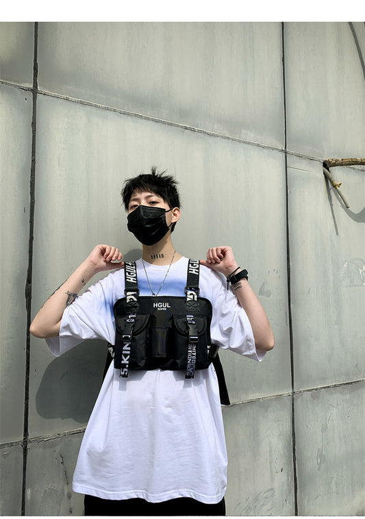 Men's And Women's Shoulder Vest Chest Bag Tooling Backpack Multi-function Tactical Chest Bag