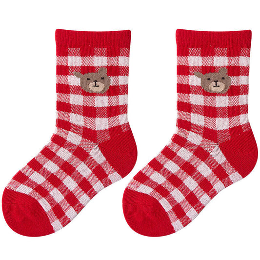 Sweet And Cute Bear Children's Warm Socks