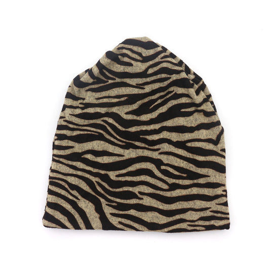 Men's And Women's Fashionable Zebra-print Hat